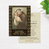 Saint Anthony of Padua Funeral Memorial Holy Card (Desk)