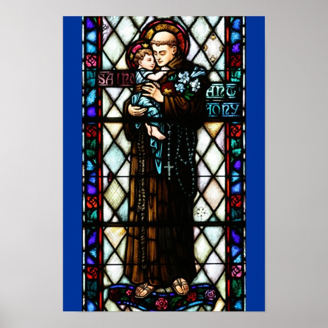 Saint Anthony of Padua Holding a Child Poster (Front)