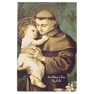 Saint Anthony of Padua Metal Print