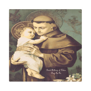 Saint Anthony of Padua Metal Print