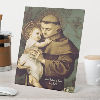 Saint Anthony of Padua Pedestal Sign