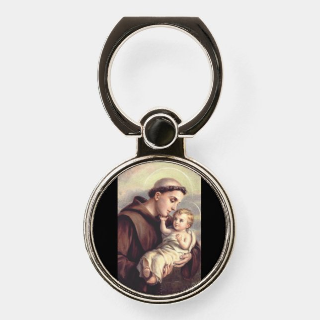 Saint Anthony of Padua Phone Ring Stand (Front)