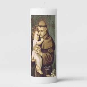 Saint Anthony of Padua Pillar Candle