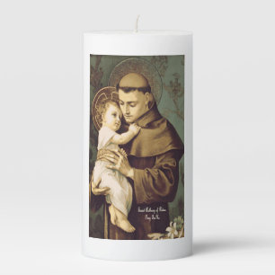 Saint Anthony of Padua Pillar Candle