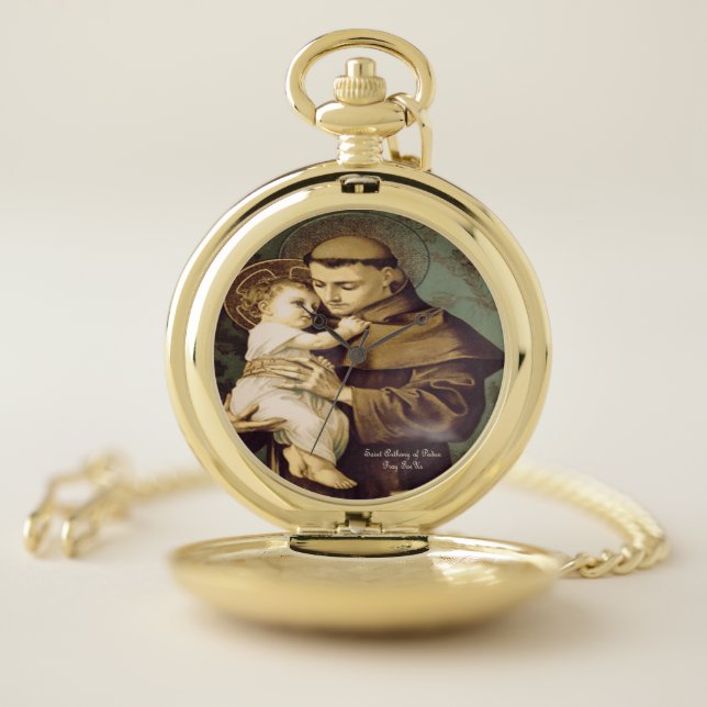 Saint Anthony of Padua Pocket Watch (Inside)