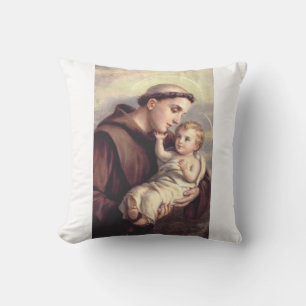 Saint Anthony of Padua Throw Pillow