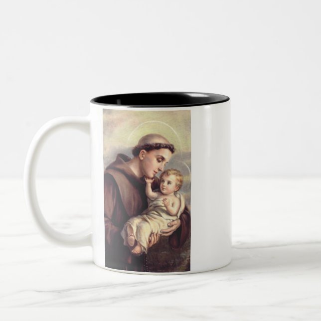 Saint Anthony of Padua Two-Tone Coffee Mug (Left)