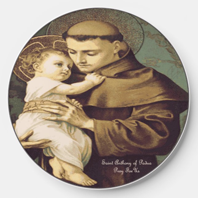 Saint Anthony of Padua Wireless Charger (Front)