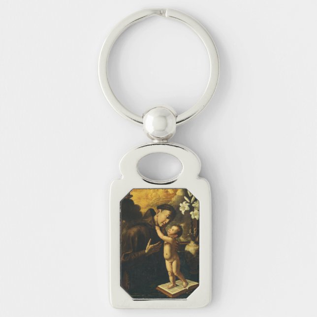 Saint Anthony of Padua with Baby Jesus Keychain (Front)