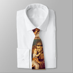 Saint Anthony of Padua with Baby Jesus Neck Tie
