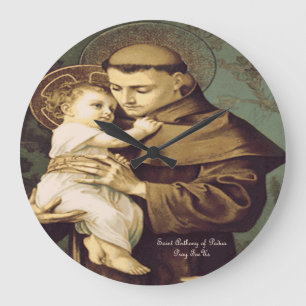 Saint Anthony Padua Large Clock