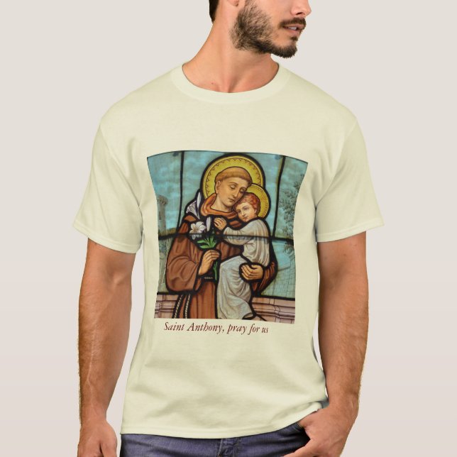 Saint Anthony pray for us Catholic religious shirt (Front)