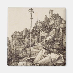 Saint Anthony Reading by Albrecht Durer Magnet
