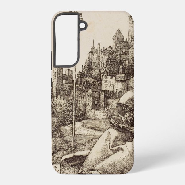 Saint Anthony Reading by Albrecht Durer Samsung Galaxy Case (Back)