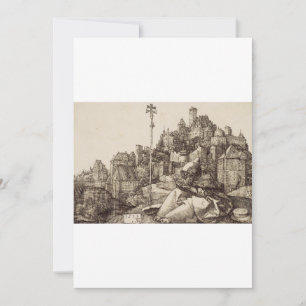 Saint Anthony Reading by Albrecht Durer Thank You Card