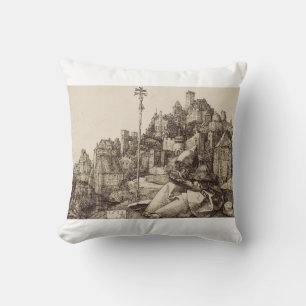 Saint Anthony Reading by Albrecht Durer Throw Pillow