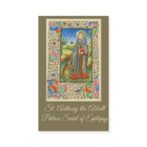 Saint Anthony the Abbott Patron of Epilepsy Holy Business Card