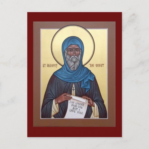 Saint Anthony the Great Prayer Card
