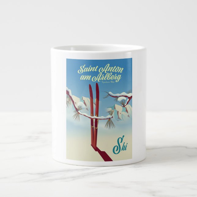 Saint Anton am Arlberg, Tyrolean Alps, Austria Ski Giant Coffee Mug (Front)