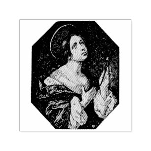Saint Apollonia Virgin and Martyr Classical Art Self-inking Stamp