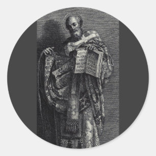 Saint Athanasius of Alexandria Pope and Patriarch Classic Round Sticker