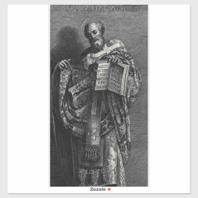 Saint Athanasius of Alexandria Pope and Patriarch Sticker (Sheet)