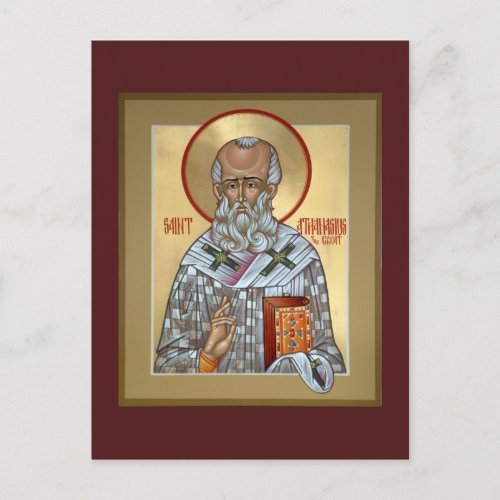 Saint Athanasius Prayer Card