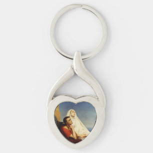 Saint Augustine and Saint Monica Keychain
