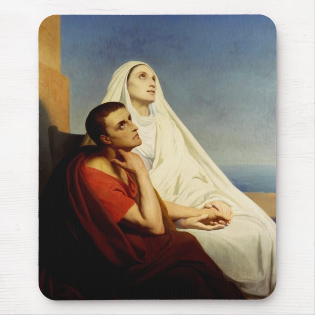 Saint Augustine and Saint Monica Mouse Pad (Front)