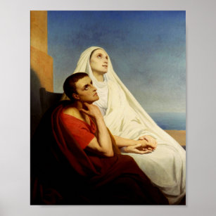 Saint Augustine and Saint Monica Poster