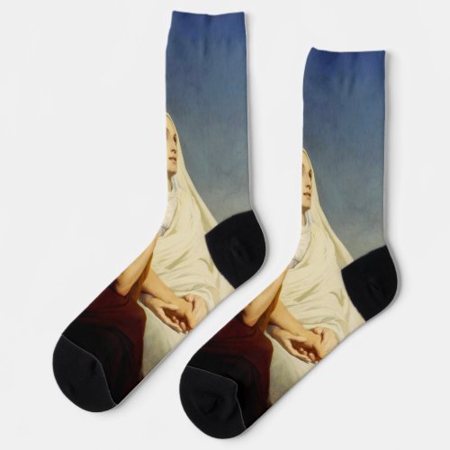 Saint Augustine and Saint Monica Socks