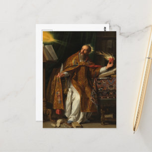 Saint Augustine by Philippe de Champaigne Postcard