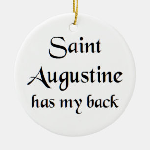 saint augustine coffee mug ceramic ornament