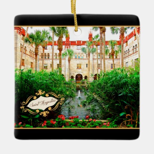 Saint Augustine Florida Lightner Museum  Gardens  Ceramic Ornament