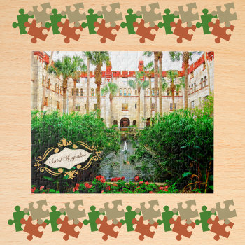 Saint Augustine Florida Lightner Museum & Gardens Jigsaw Puzzle by Sozo4all at Zazzle