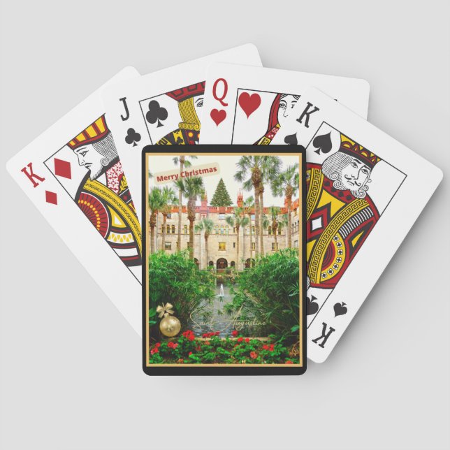 Saint Augustine Florida Lightner Museum & Gardens Poker Cards (Back)