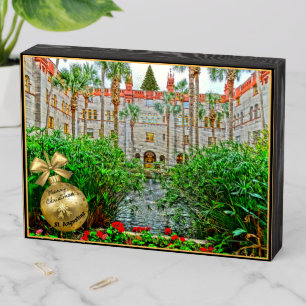 Saint Augustine Florida Lightner Museum & Gardens Wooden Box Sign