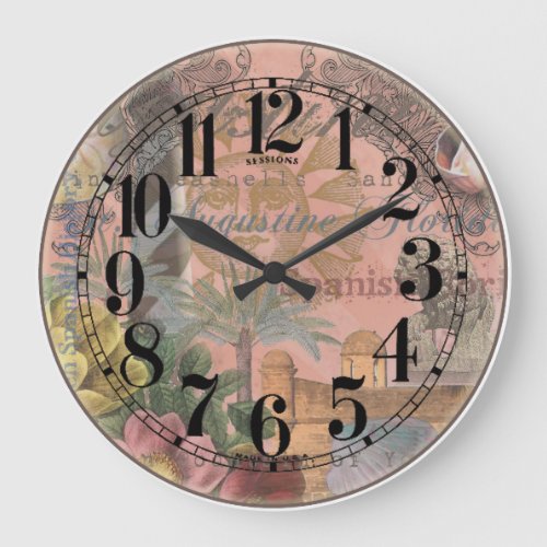 saint augustine florida travel antique art large clock