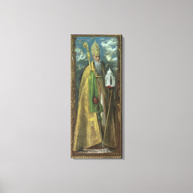 Saint Augustine of Hippo  1590 Canvas Print (Front)