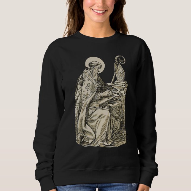Saint Augustine of Hippo Catholic Philosopher Sweatshirt (Front)
