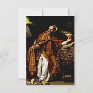Saint Augustine of Hippo Holy Card