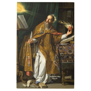 Saint Augustine of Hippo Metal Print