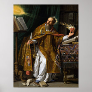 Saint Augustine Of Hippo - Philippe de Champaigne Poster