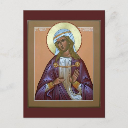 Saint Aurelia Prayer Card