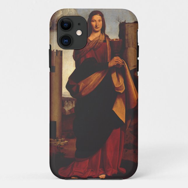 Saint Barbara by Giovanni Antonio Boltraffio Case-Mate iPhone Case (Back)