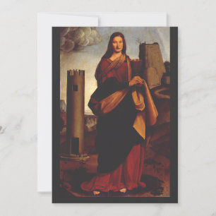 Saint Barbara by Giovanni Antonio Boltraffio Invitation