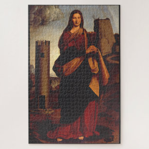Saint Barbara by Giovanni Antonio Boltraffio Jigsaw Puzzle