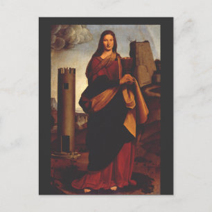Saint Barbara by Giovanni Antonio Boltraffio Postcard