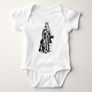 Saint Barbara the Great Martyr Sacred Graphic Art Baby Bodysuit