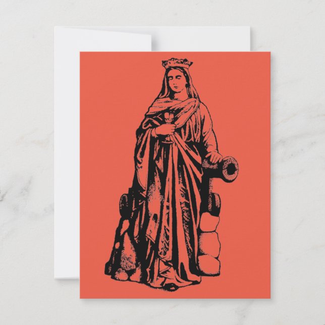 Saint Barbara Virgin and martyr (Front)